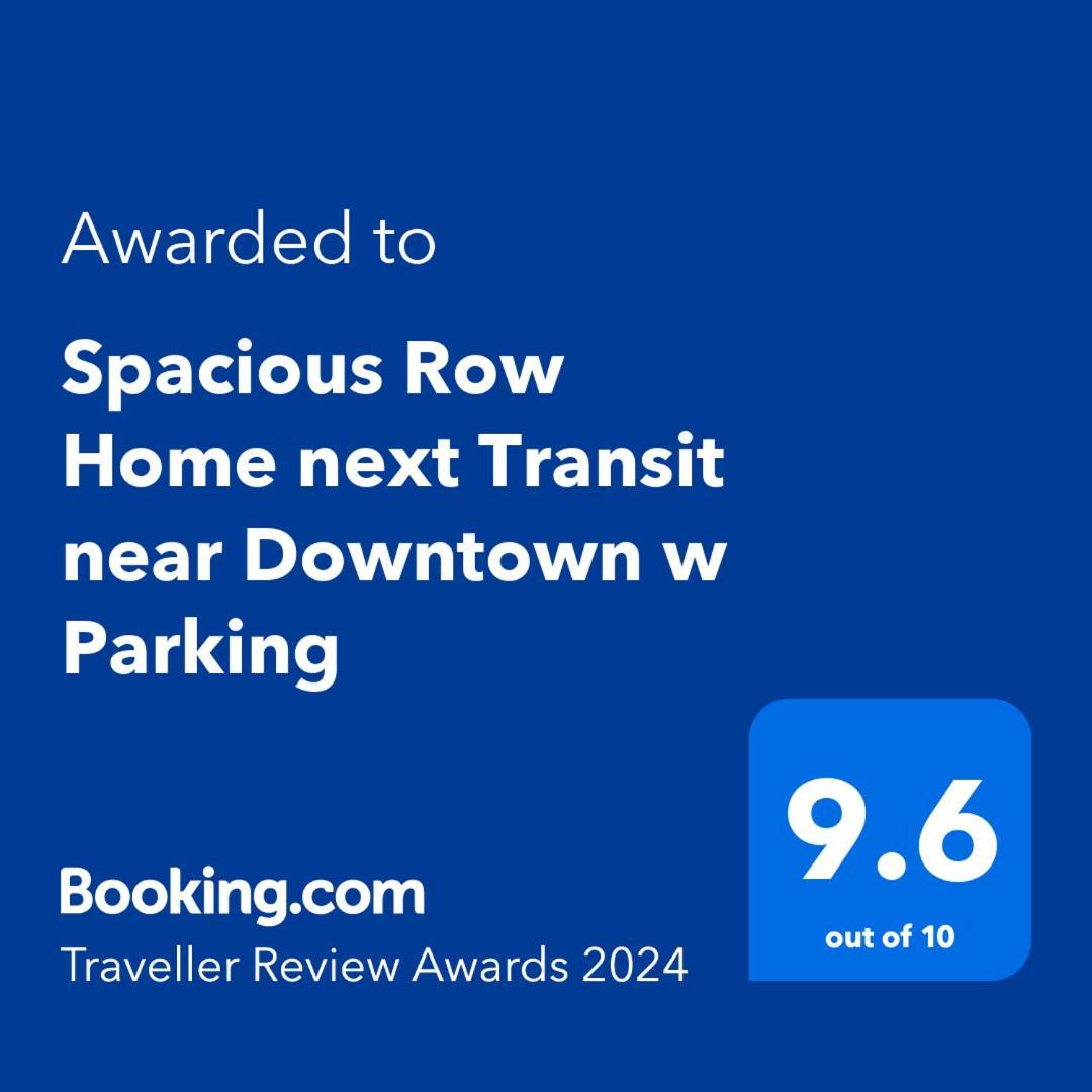 Spacious Row Home Next Transit Near Downtown W Parking Chicago Luaran gambar